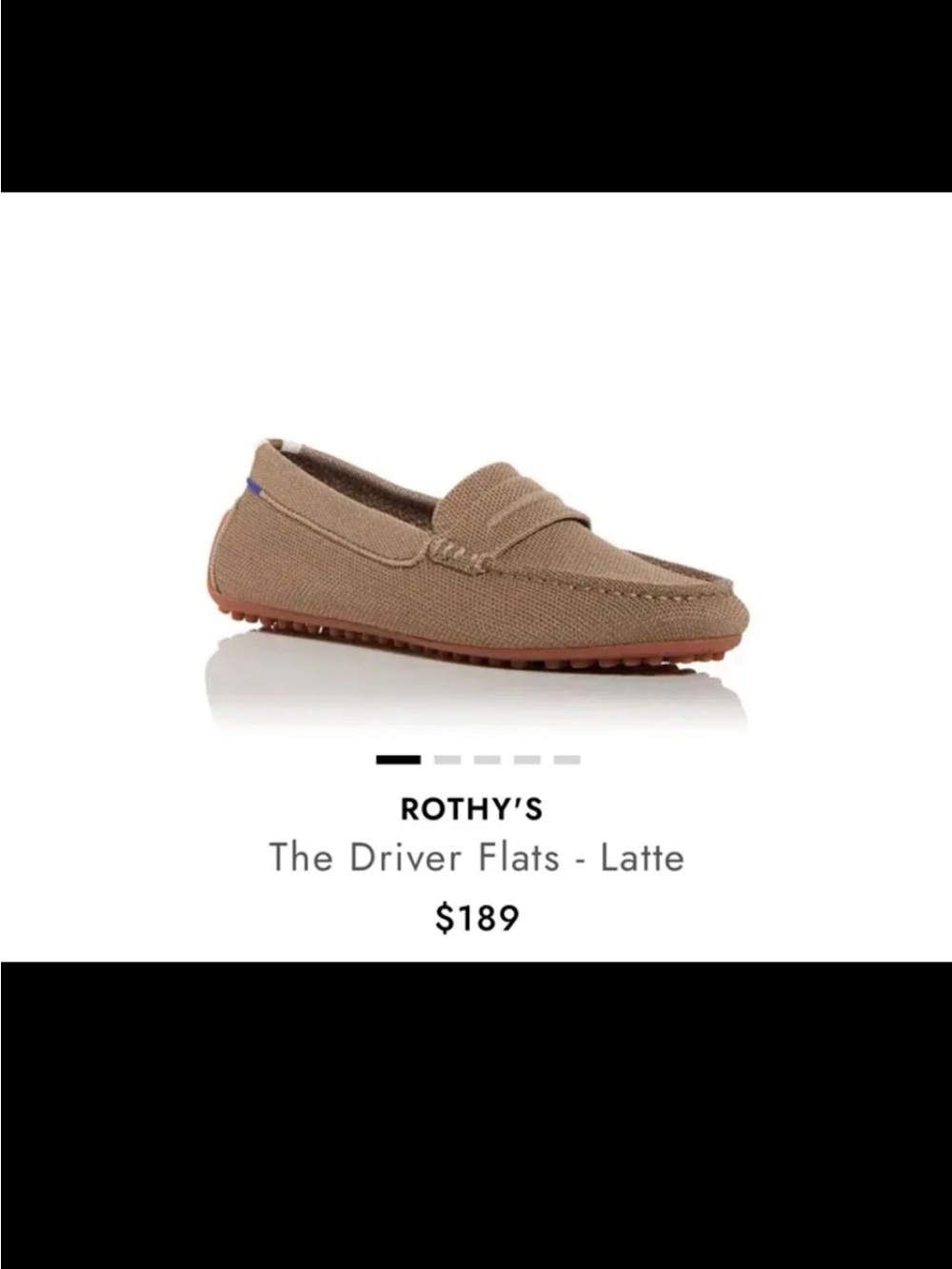 Rothy's The Driving Loafer Neutral Slip On Mens Size 8.5 Women’s 9.5/10 - Picture 3 of 12
